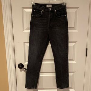 AGOLDE Riley Style High Rise Straight Crop Jeans size 26